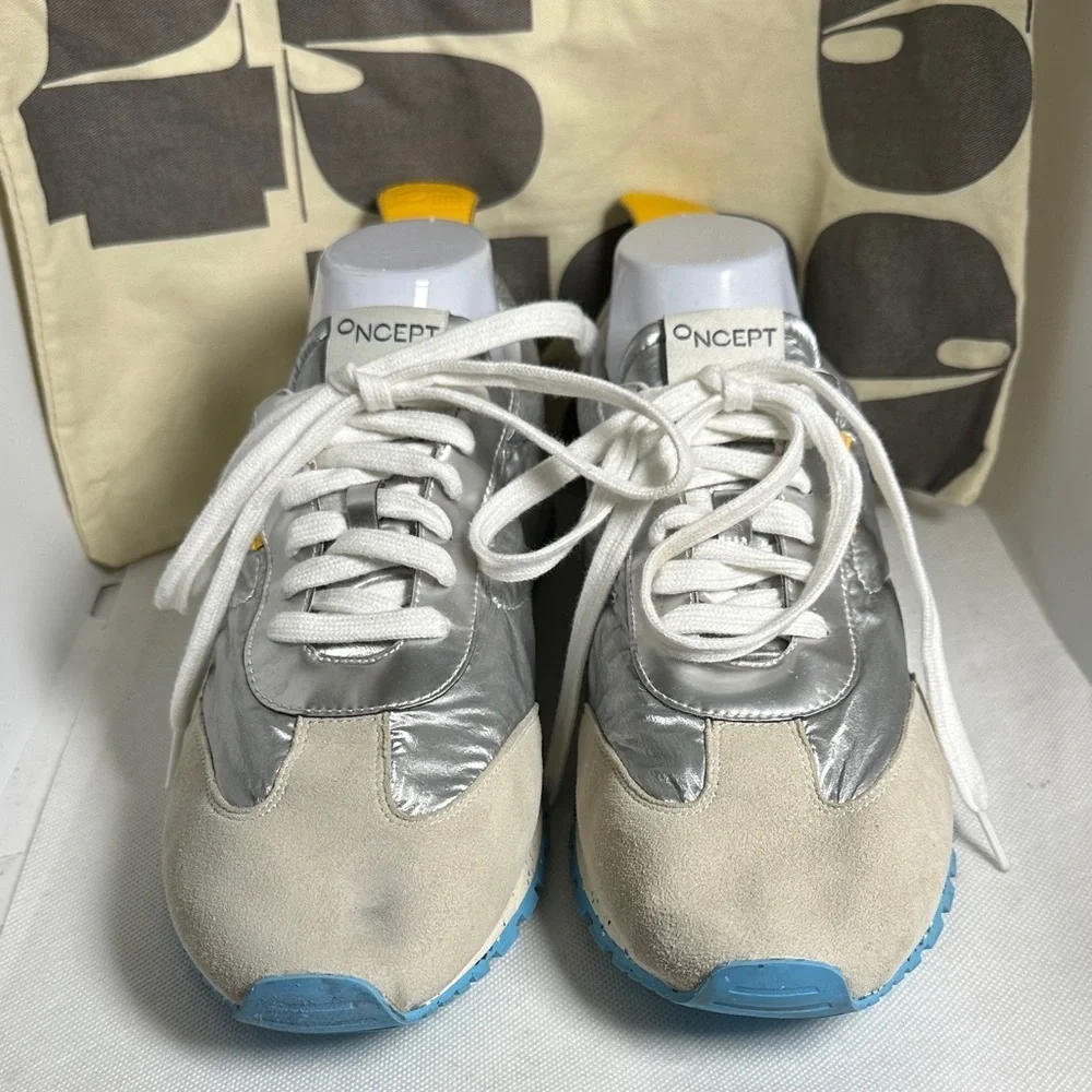 ONCEPT MOD.004 Travelist S22 Tokyo Silver Flash Women's Sneakers Sz 10 - Picture 3 of 13